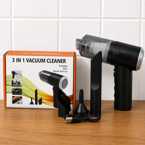 3 in 1 Mini Car Vacuum – Wireless