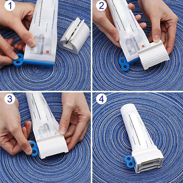 Rolling Tube Toothpaste Squeezer with Stand Holder - Durable & Practical