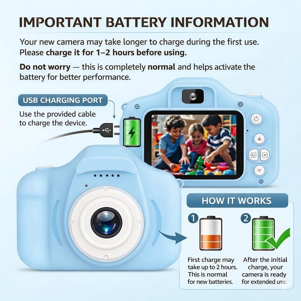 Kids Digital Camera Toy 3.0MP 1080P Video Camera