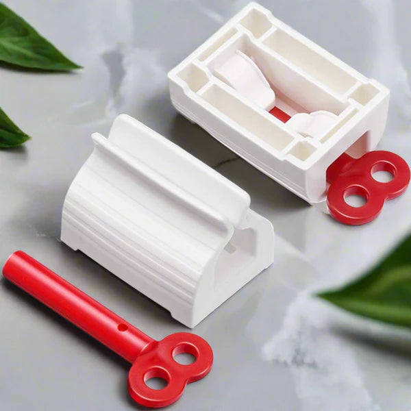 Rolling Tube Toothpaste Squeezer with Stand Holder - Durable & Practical